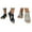 G-Grey 1PCS & Blue 1PCS, variant on (2-Pack) Rinsvye Womens Open Toe Low Heel Sandals Summer Ladies Shoes Breathable Casual Comfort Footwear Everyday Style