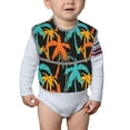 thumbnail image 4 of Bingfone Mess-Proof Baby Bib - Waterproof Bib for Baby Boy or Girl with Food Catcher Pocket, Unisex-Palm Trees, 4 of 6