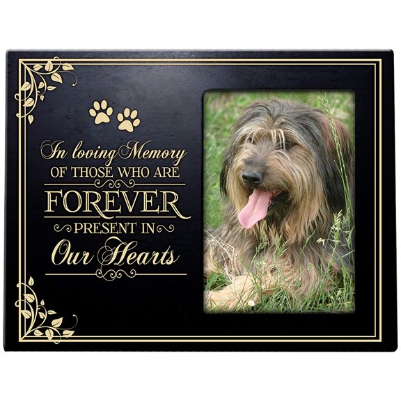 Wooden Memorial 8x10 Picture Frame for Pet holds 4x6 photo In Loving Memory