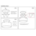 thumbnail image 3 of Dream Lighting LED 12volt Decorative Dinette Ceiling Light White Shade for Interior RV Caravan Coach Boat Cabin Lighting Warm White with Switch, 3 of 5