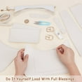thumbnail image 3 of DIY PU Imitation Leather Shoulder Bag Making Kit PU Imitation Leather Crossbody Handbag Material Tool Set Woman Handmade Satchel Handbag Making Kit for Bag Making White 10.2x2.7x7.1 Inch, 3 of 9