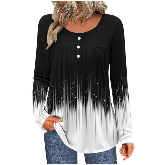 Womens Tops Casual Long Sleeves Womens T Shirts Pullover T Shirts My Items