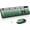 Black Green, variant on Wireless Keyboard and Mouse Combo, 2.4GHz Retro Full-Size Typewriter Keyboard with Number Pad and Wireless Mouse for PC/Laptop/Desktop