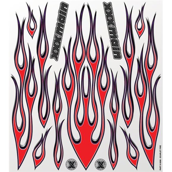 XXX Main Racing XXXH006 Scarlet Fire Large Decal