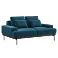thumbnail image 2 of Modway Causeuse Rembourrée en Tissu, Couleur Azur, 2 of 8