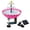 Hot Pink, variant on Solar Bird Bath Fountain Outdoor Garden Mini Solar Powered Water Basin for Backyard Patio Decor with Pump