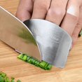 thumbnail image 1 of 1pc, Finger Guard Stainless Steel Finger Guard For Slicing Reusable Finger Guard Kitchen Finger Guard Metal Finger Guard Cutting Protector Safety Cutting Tools Kitchen Accessaries Kitchen Tools, 1 of 5