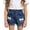 Blue, variant on Liyamei Girls Denim Shorts with Elastic Waist for Summer Casual Toddler Wear Size 1-8,Blue