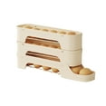 thumbnail image 1 of Solutions de Rangement sur Étagère pour Cuisine – Porte-Oeufs de Réfrigérateur de Qualité Alimentaire avec Grand Plateau Coulissant et Conception à Rouleau Automatique pour Porte Latérale, Organisateur d'Oeufs Empilable pour Réfrigérateur, 1 of 7