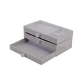 thumbnail image 2 of Caja de almacenamiento de joyas Yinane con 3 cajones Bandeja de almacenamiento de joyas gris, 2 of 5