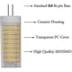 thumbnail image 2 of 10w Dimmable G4 Led Bulb (equivalent To Replacement Of 100w Halogen Lamp) Warm White Led Corn Light 3000k, Suitable For Family Living Room And Bedroom, 2 of 4