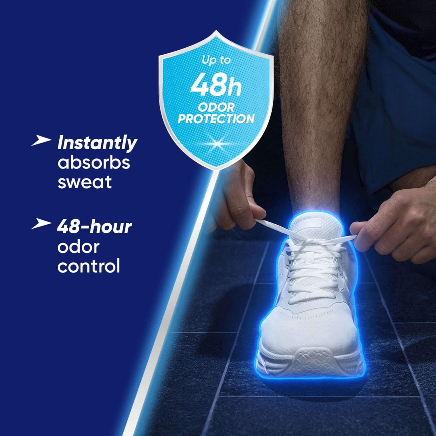 (2 pack) Lamisil Sweat Absorbing Foot Cream, 2.8 oz, Instantly Absorbs Sweat, Long-Lasting Protection
