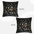thumbnail image 3 of Bingfone Butterfly1 Linen Throw Pillow Covers Cushion Case Pocket Button Vintage Farmhouse Pillowcase For Sofa Couch Bed 18"X18", 3 of 9