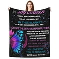 thumbnail image 1 of LHSHID Cousin Gifts for Women Cousins Blanket Super Soft Flannel Blanket Throw Best Cousin Gift for Christmas Thanksgiving New Year 50"x60", 1 of 7