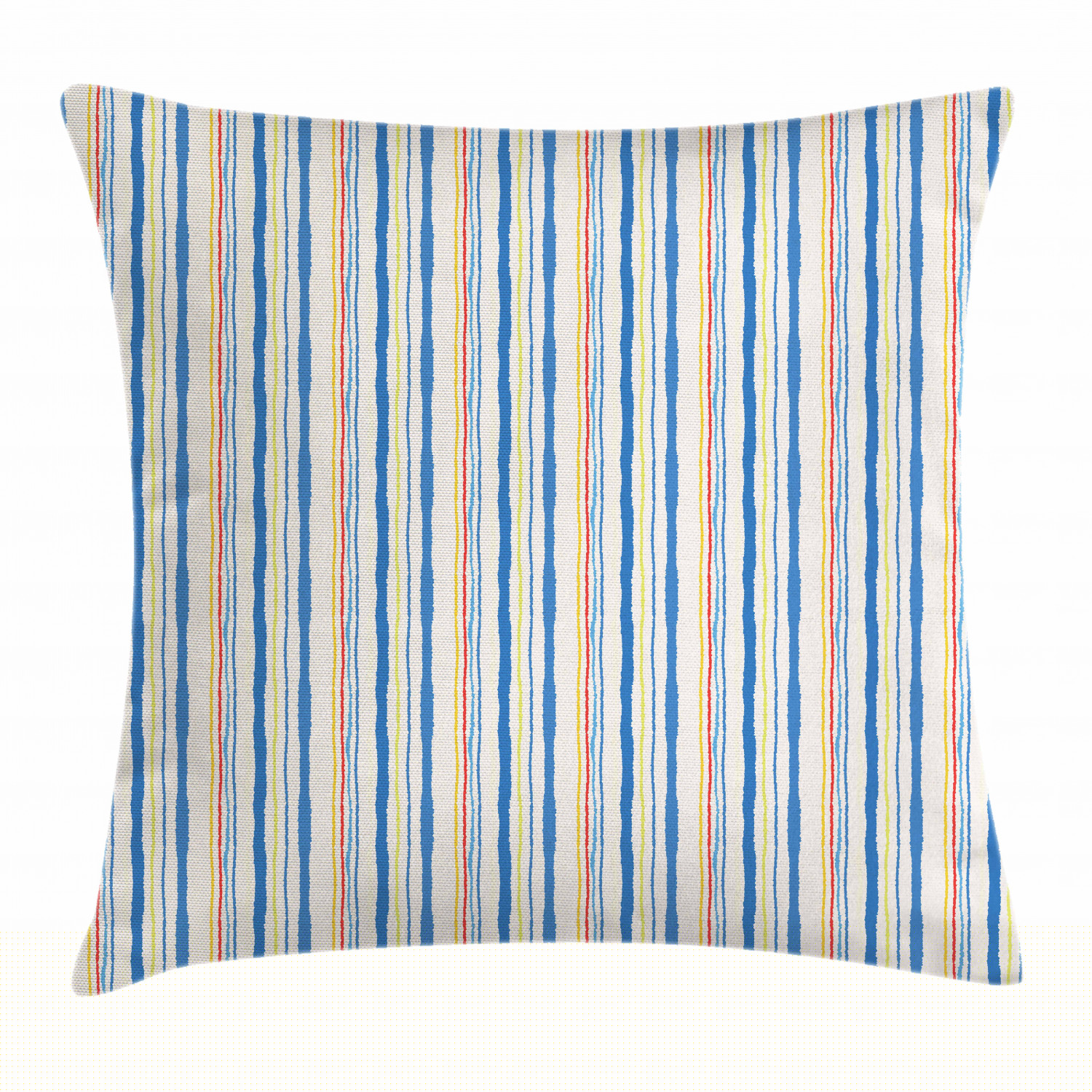 Abstract Throw Pillow Cushion Cover, Vertical Stripes and Lines Pattern