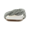 thumbnail image 4 of Steve Madden Womens Adore Rhinestone Knot-Front Slide Sandals, 4 of 5