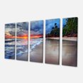 thumbnail image 2 of Fluffy Dark Clouds over Ocean - Seashore Canvas Art Print, 2 of 3