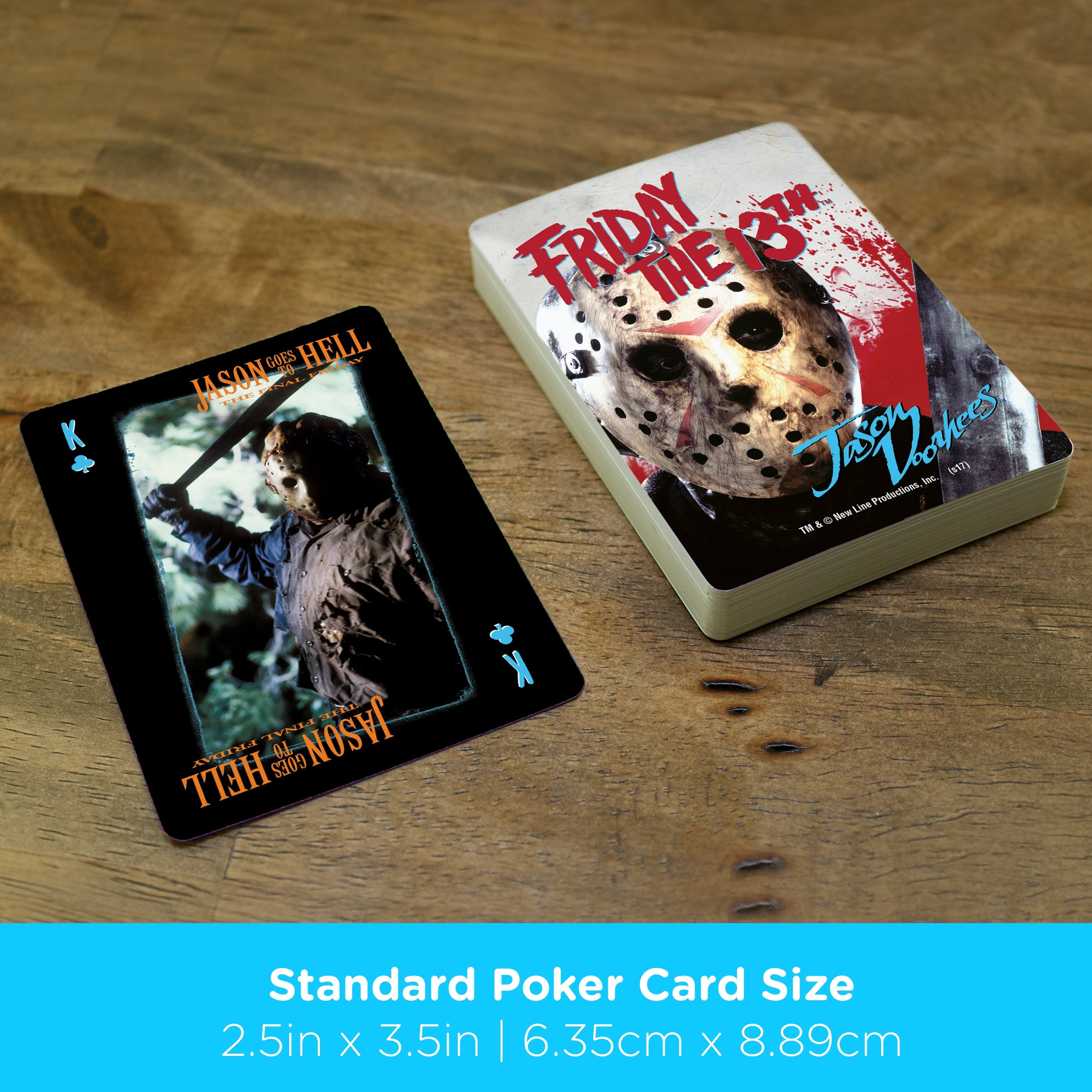 Aquarius Friday the 13th Playing Cards, 54 cards, licensed horror