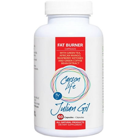 CARSON LIFE par Julian Gil Fat Burner capsules Complément alimentaire, 60 count