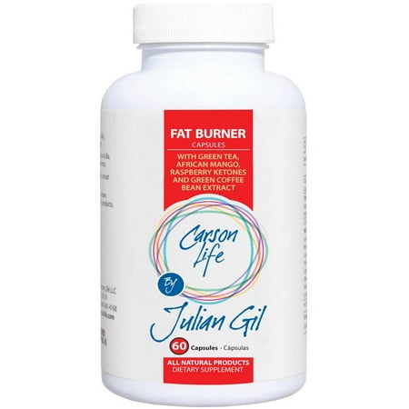 Carson Life by Julian Gil Fat Burner Weight Loss Pills, 60 (Best Weight Loss Pills Walmart)