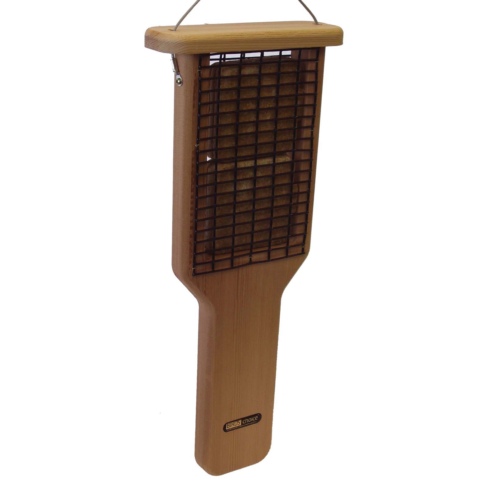 Birds Choice Double Cake Pileated Natural Cedar Suet Birdfeeder by Birds Choice