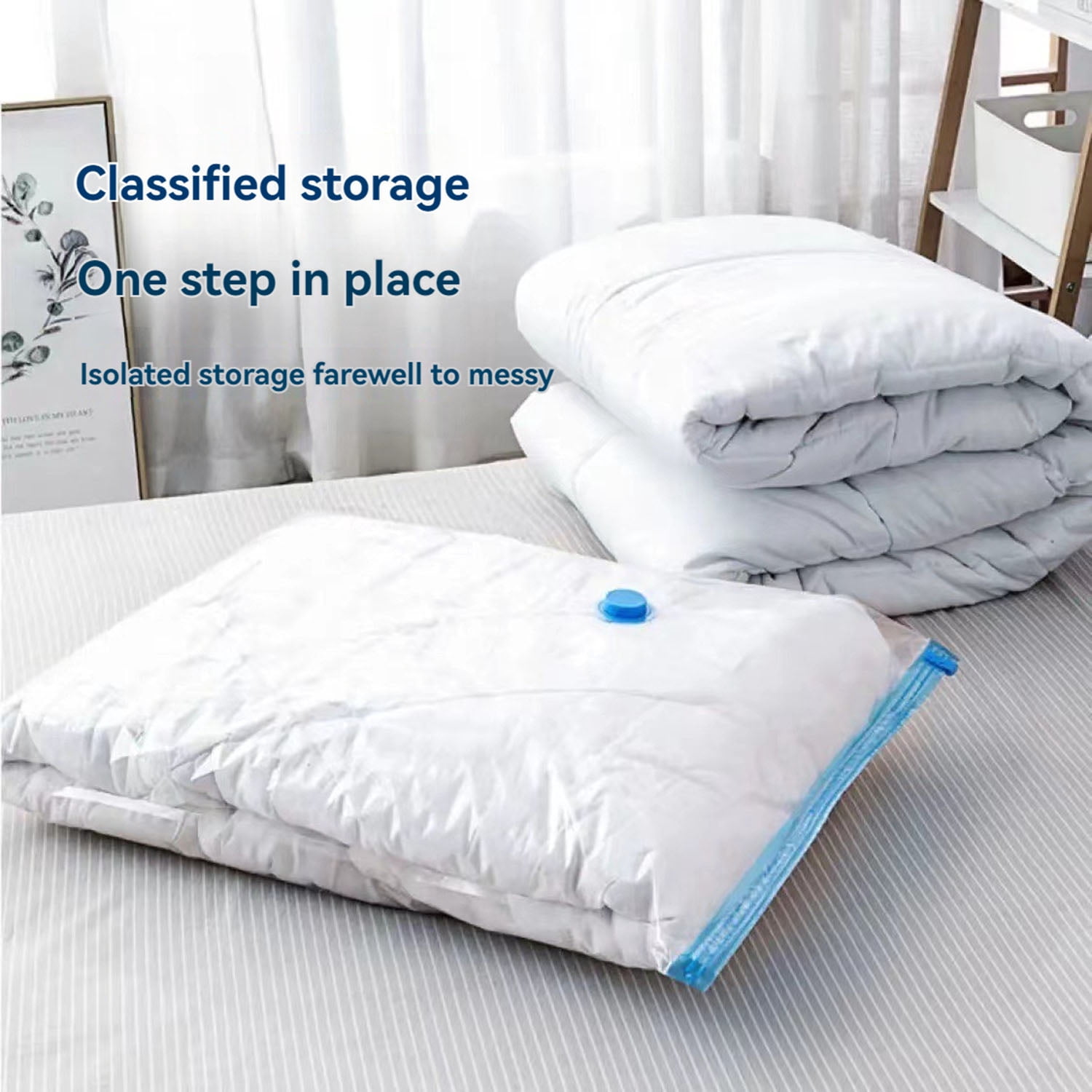 Vacuum Storage Bags - Pack of 17 (6 medium, 6 large, 4 extra large, 1 hand pump) Re-usable Travel Compression Storage Bags - Space Saver Sealer Bags with Hand Pump