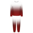 thumbnail image 6 of Wensltd Long Sleeve Top and Pants Set for Women Winter Warm Plush Sleepwear Soft Comfy Fleece Pajama Set 2 Piece, 6 of 7