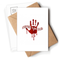 thumbnail image 1 of Absolute Handprint Abandon Death Postcards Envelopes Blank Note Cards Mailing, 1 of 4