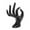 Black, variant on Hand Form Ring Holder Jewelry Display Organization Rack Bracelet Ring Watch Stand Support Aesthetic Decor Y2k Room Decor (White) 6.69x3.15"