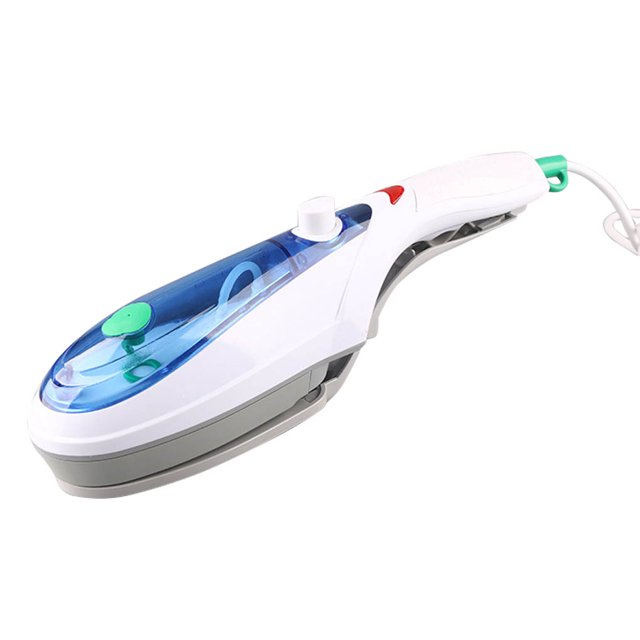 Toystoory Vaporizador de ropa de mano, cepillo eléctrico para ropa, plancha de vapor, calentamiento rápido, vaporizador de tela de viaje para Electrodomésticos 110V y azul Enchufe de EE. UU.