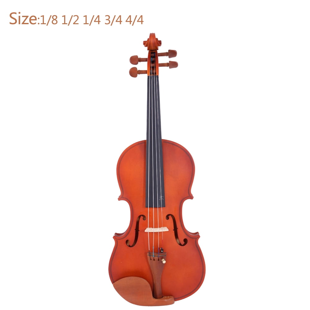 New 4/4 Acoustic Violin for Kids Boys Girls, Solid Wood Violin Acoustic Starter Kit with Violin Fiddle Case, Bow, Rosin, Brown Violin Outfit Set for Beginners Students Child