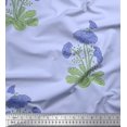 thumbnail image 1 of Soimoi Rayon Crepe Fabric Leaves & Floral Block Print Fabric by Yard 46 Inch Wide, 1 of 3