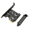 thumbnail image 3 of PCIE To USB 3.2 Expansion Card, Usb Expansion Card High Speed Dual Port 5Gbps  For PC 19PIN Black Board, 3 of 8