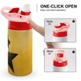 thumbnail image 4 of Hamilton The Musical Kids Water Bottle with Silicone Straw And Spill-Proof Lid, 12 Oz Stainless Steel Double-Wall Vacuum Insulated Water Bottles for Boys Girls, 4 of 8