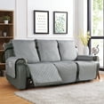 thumbnail image 5 of TAOCOCO Recliner Sofa Cover,Reclining Couch Slipcovers Motion Recliner Chair Cover Furniture Protector Light Gray, 5 of 8