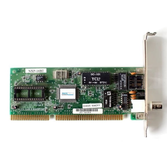 Maxtech NXP-16BT (REV-C1) Ethernet Network Adapter 16-bit Card, ISA