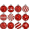thumbnail image 2 of 12PC Christmas Ball Cutouts, Bulletin Board Decorations for Classroom, Winter Holiday Cut-Outs Ornaments & Stickers for Wall Window Blackboard Decor, Home School Xmas Party Supplies, 2 of 7