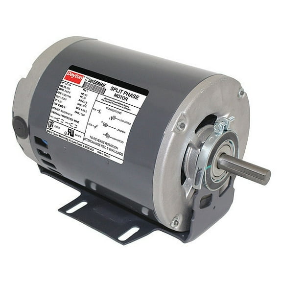 Dayton Mtr, 1/2, 1/4HP, 1725/1140RPM,  230V 5K556