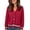Red, variant on gbyLJF Womens V Neck Cardigan Sweater Long Sleeve Button Down Knitted Tops Coats with Pockets