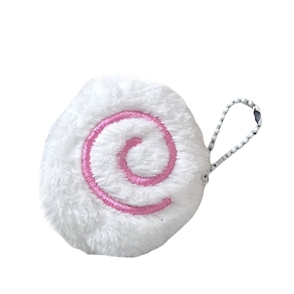 JZROCKER Plush Fish Cake Keychain Accessory Comfortable Touch Backpack Pendant Soft Fish Hanging Ornament for Home Or Office Use