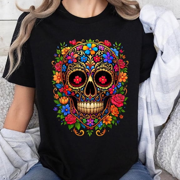 Dia De Los Muertos Costume Day of The Dead Sugar Skull Unisex T-Shirt