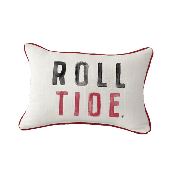 Little Birdie Alabama Crimson Tide Poster Piped Pillow