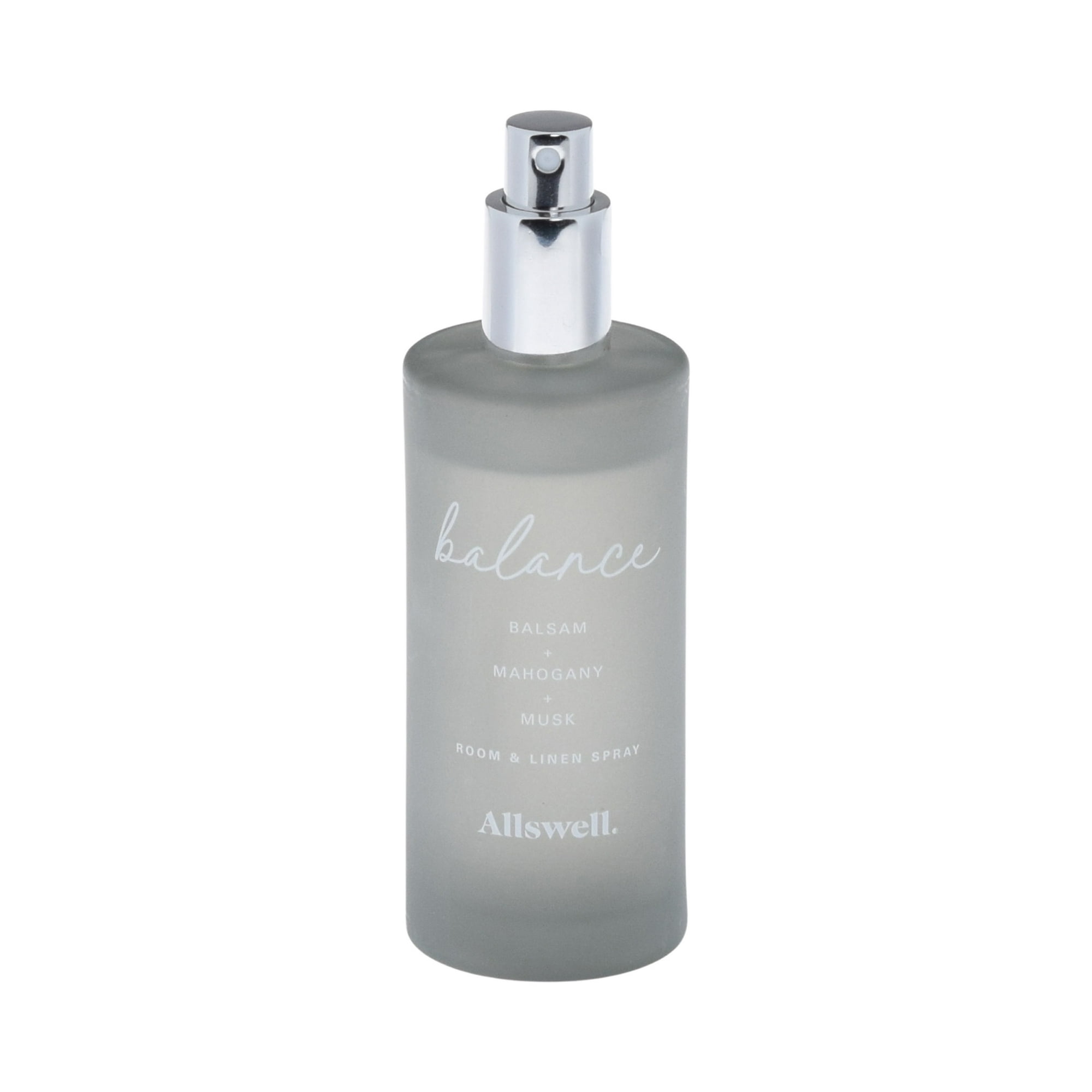 Allswell Balance (Balsam + Mahogany + Musk) Scented Room and Linen Spray 3.4 Fl Oz (100mL).