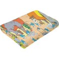 thumbnail image 2 of The Smurfs Super Soft Fluffy Snugly Solid Flannel Fleece Throws for Sofa Bed Blankets -W236-week, 2 of 4