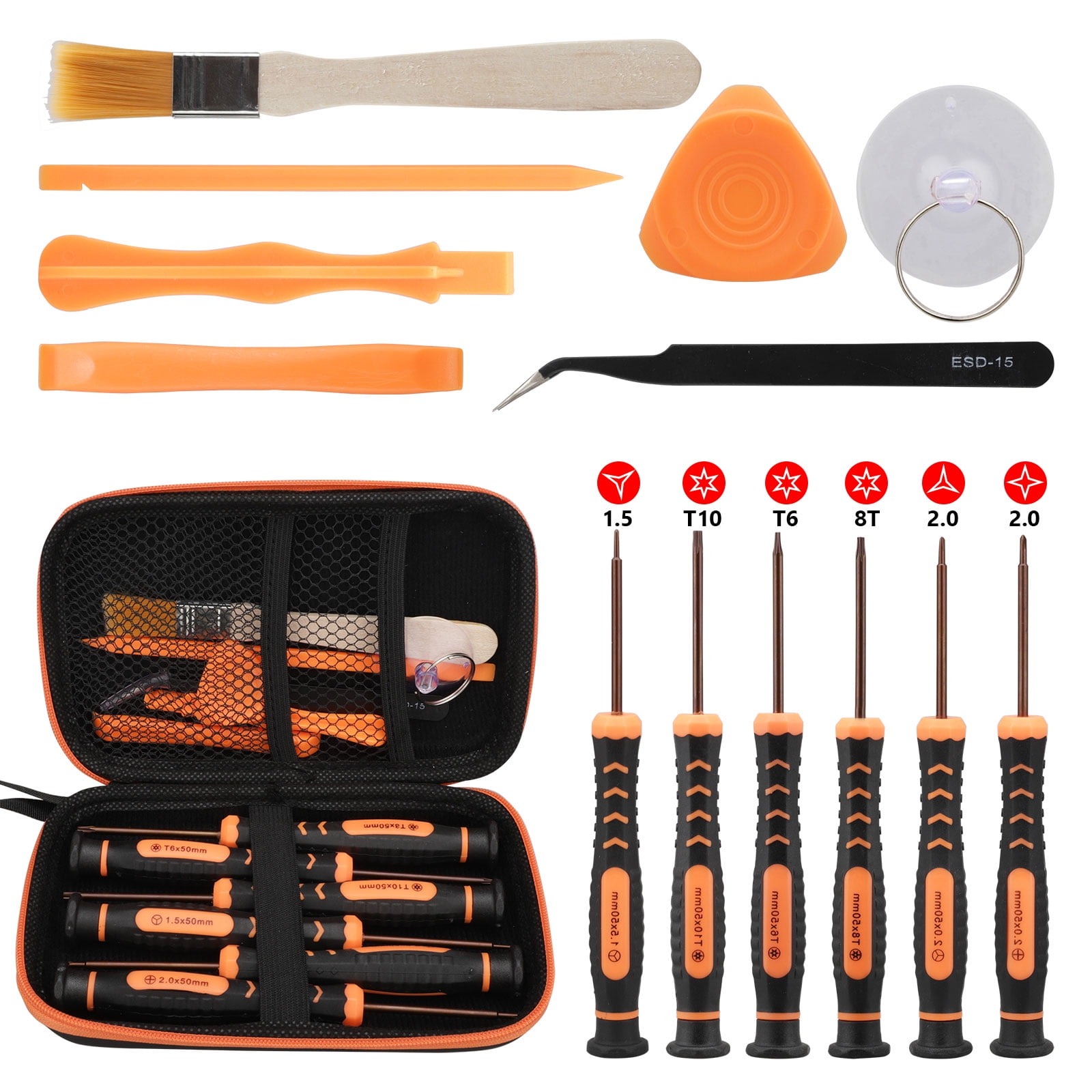 TSV Screwdriver Repair Tool Set for Nintendo Switch Console, Joycon Pro Controller, Xbox One