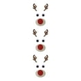 thumbnail image 1 of ZheElen Cute Easy To Apply Remove Christmas Window Stickers Wide Application Door Decal Elk head 3Set, 1 of 6