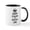 White/Black Inside, variant on CafePress - Keep Calm And Rock On Curling Mugs - 11 oz Ceramic Mug - Novelty Coffee Tea Cup