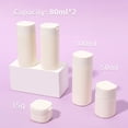 thumbnail image 3 of 5pcs Cosmetics Split Bottle Multiple Colors Portable Soft Touch Cream Travel Dispenser Bottles Set for Lotion Cleanser Shampoo (white), 3 of 7