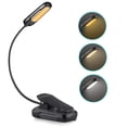 thumbnail image 1 of GlowLeaf Book Lamp, Willow Design Bright Reading 9 LED Reading Lamp Book Clamp, Flexible Goose Neck for Perfect Illumination, Natural Flicker-Free Light for Various Reading, 1 of 5