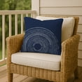 thumbnail image 6 of Creative Products Blue Circle Dot Pattern 18x18 Indoor / Outdoor Pillow, 6 of 9